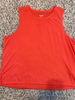 Old Navy Bright Coral Red Sleeveless gym Tank